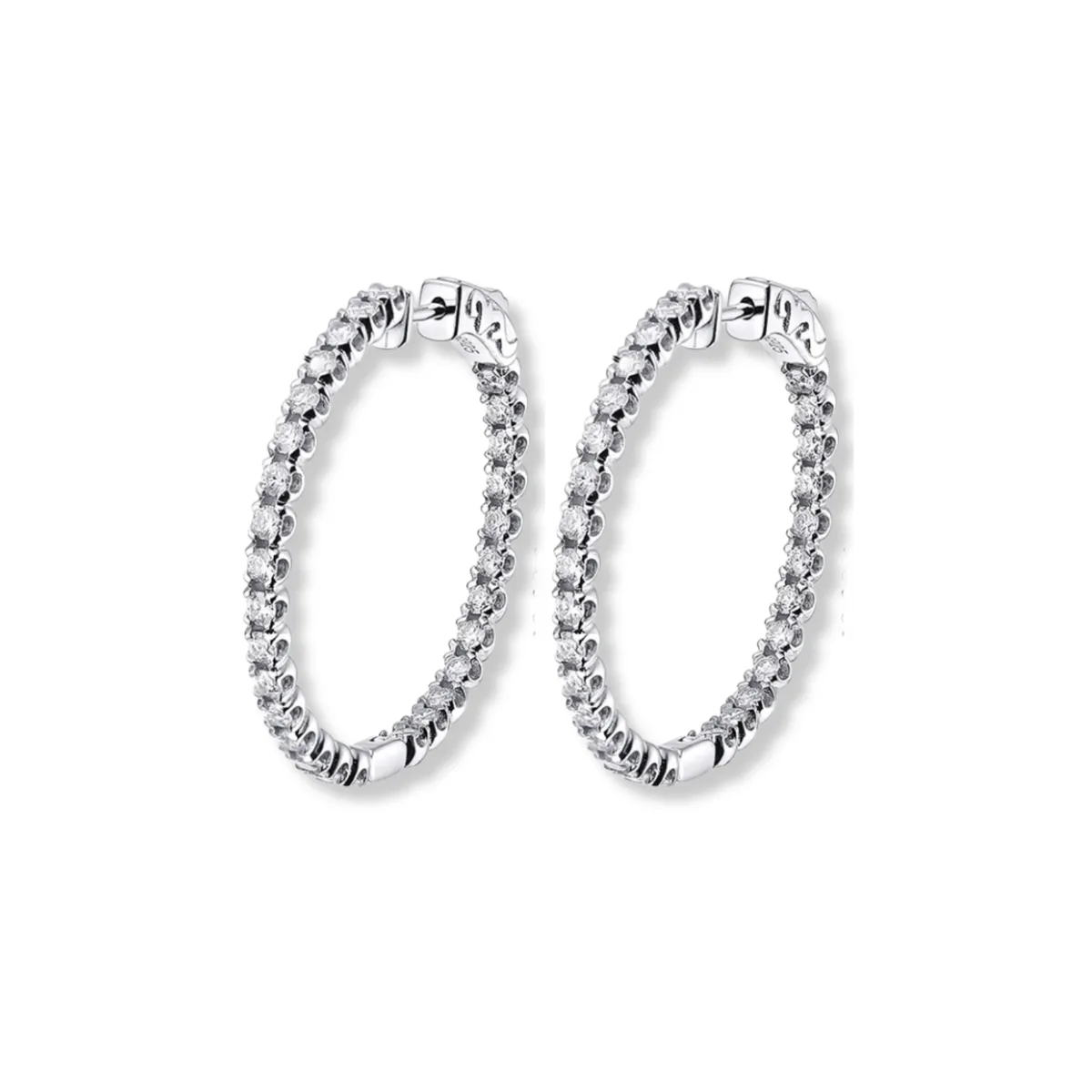 1.6CT Hoop Earrings