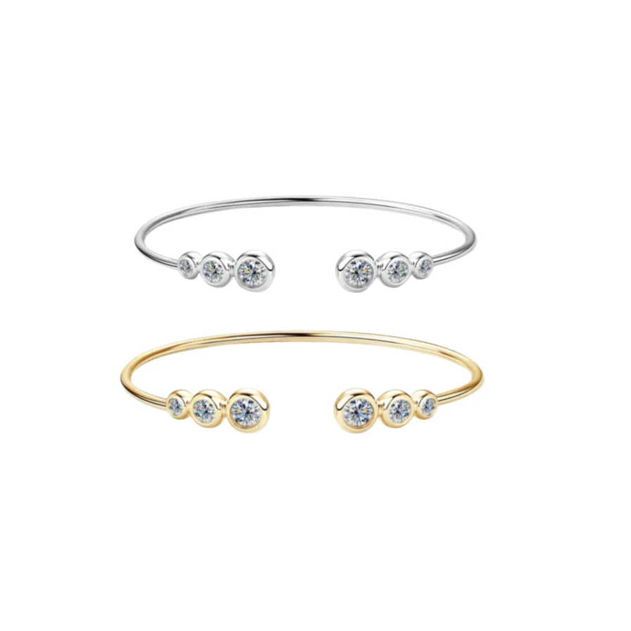 1.8 CTTW Open Bangle Bracelet