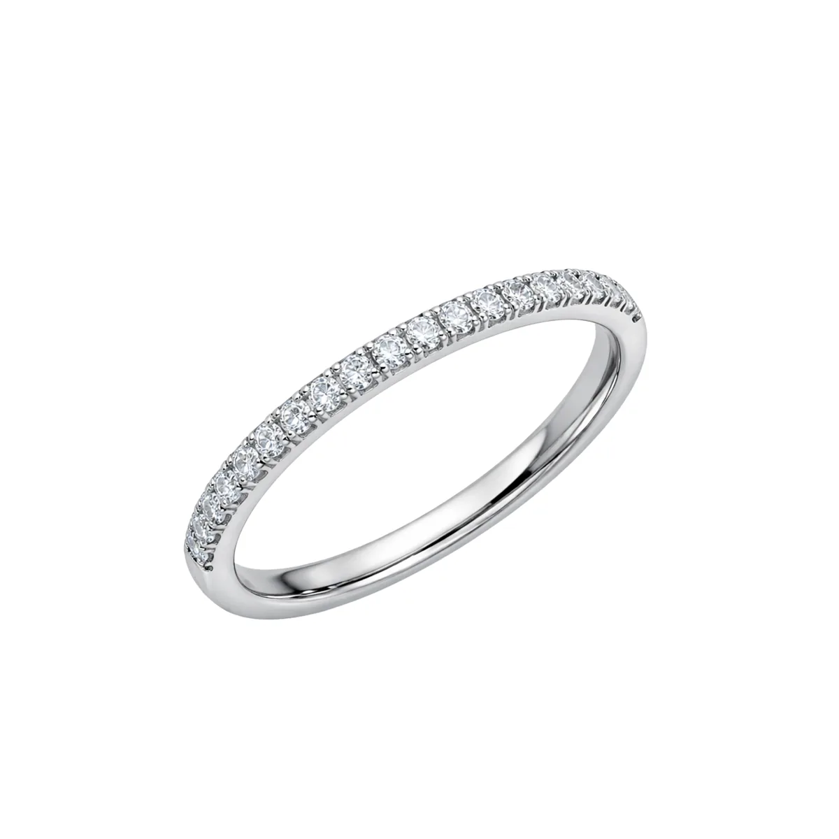 2mm half eternity ring