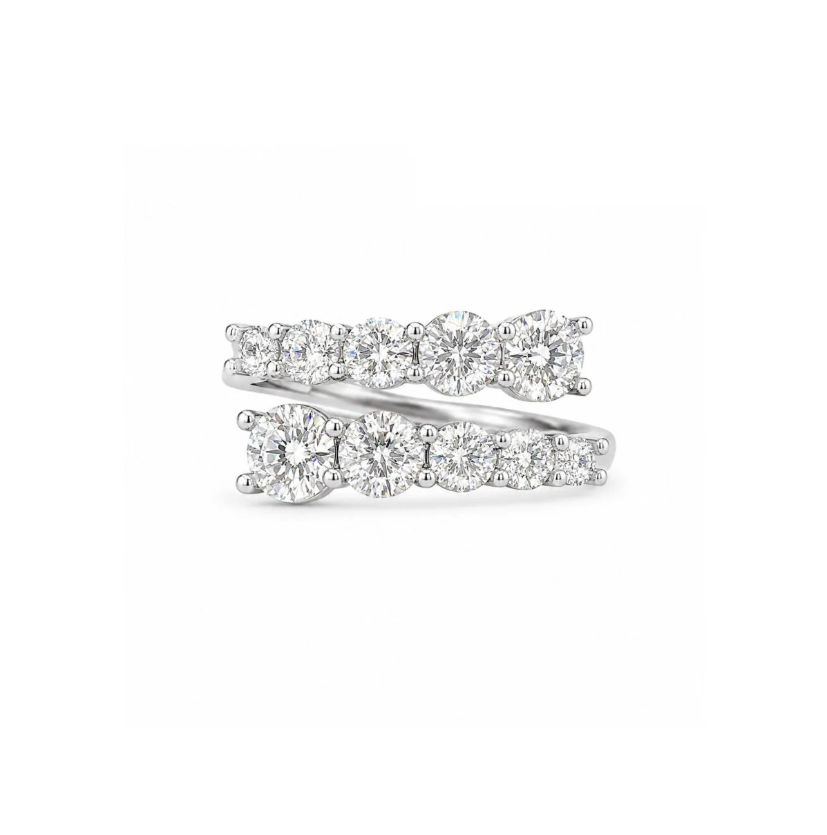 3.26CT Wrap Graduated Ring