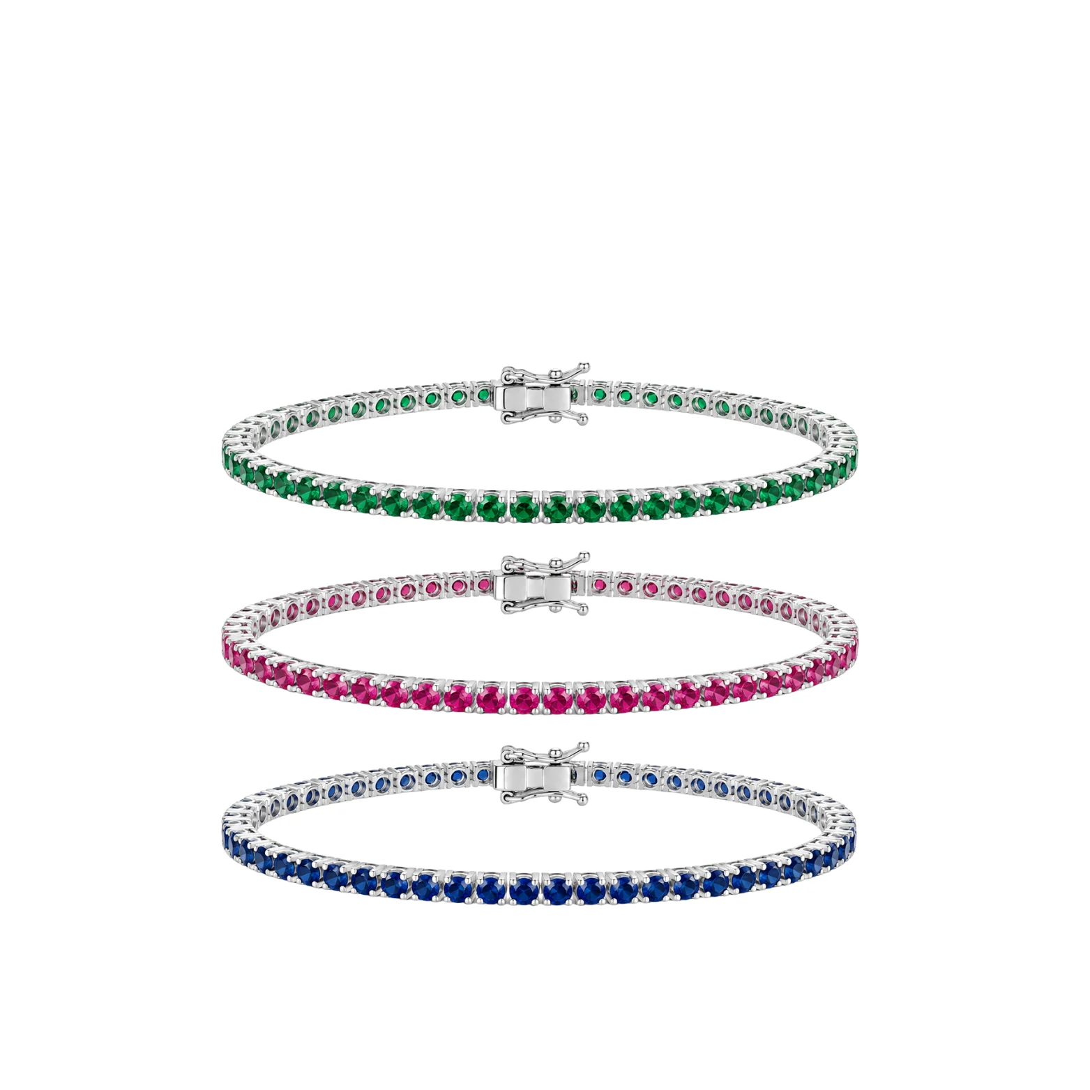 3mm Color Tennis Bracelet