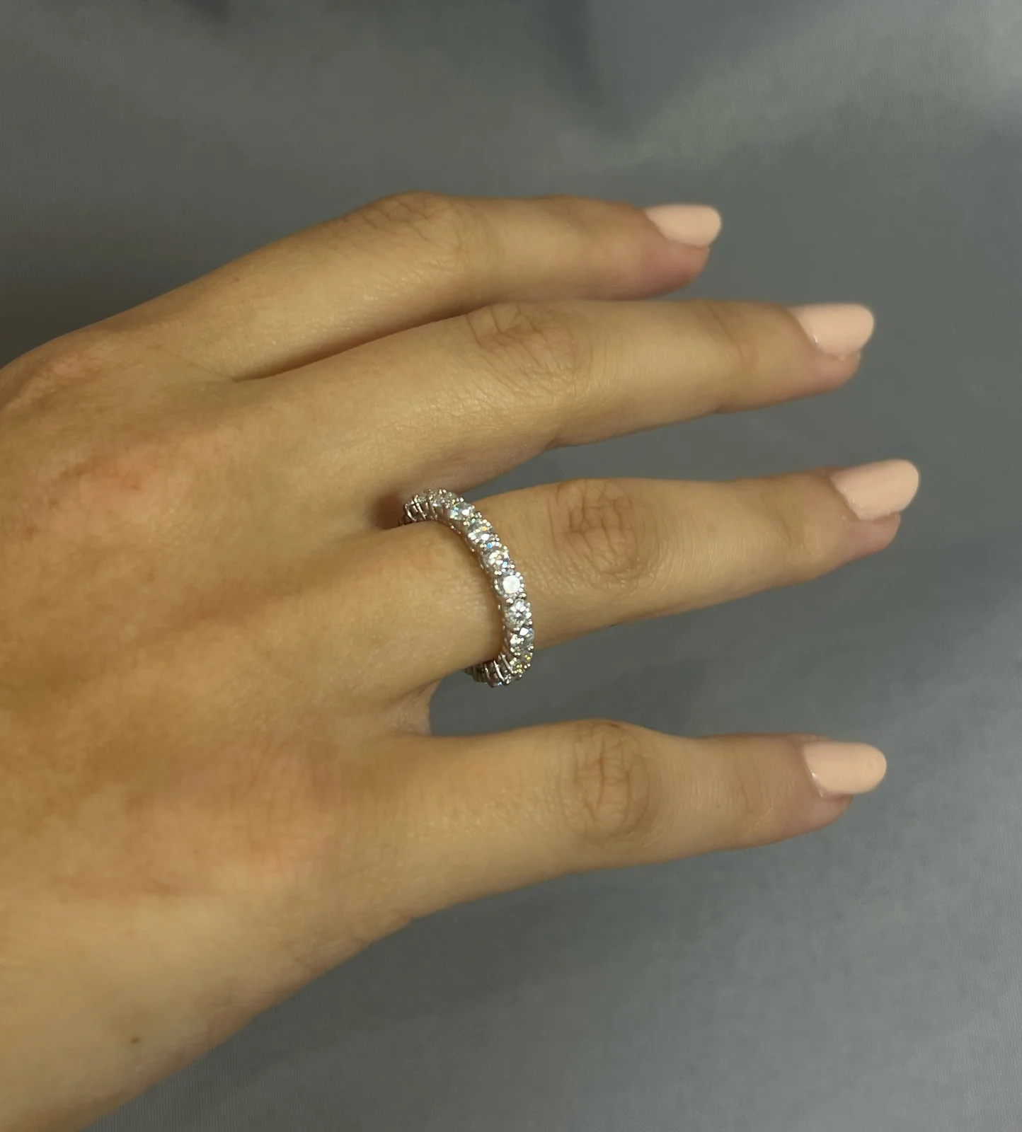 3mm Eternity Ring worn