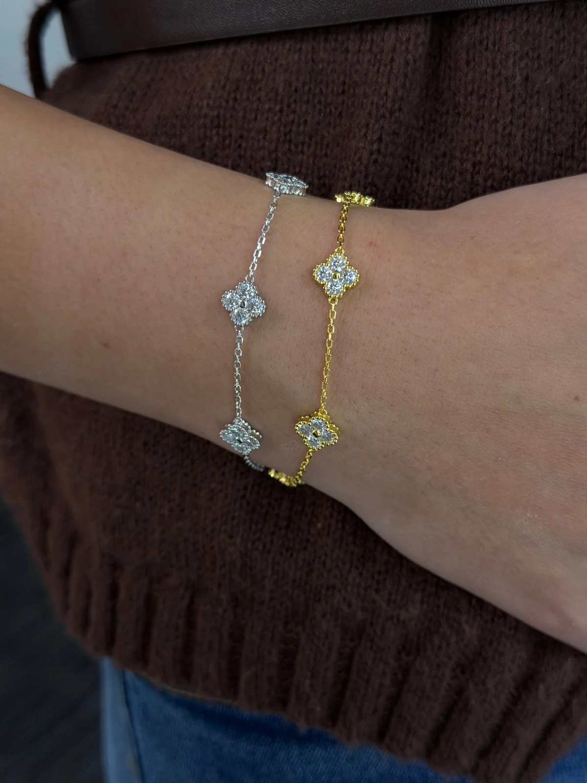 5 Clovers Bracelet worn
