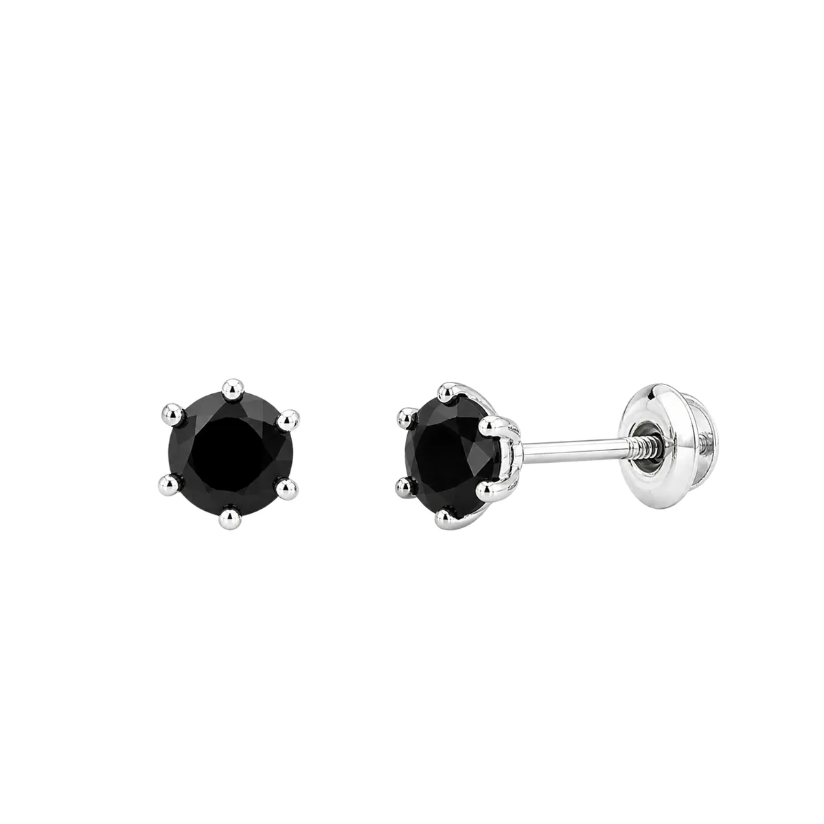 Black Stud Earrings