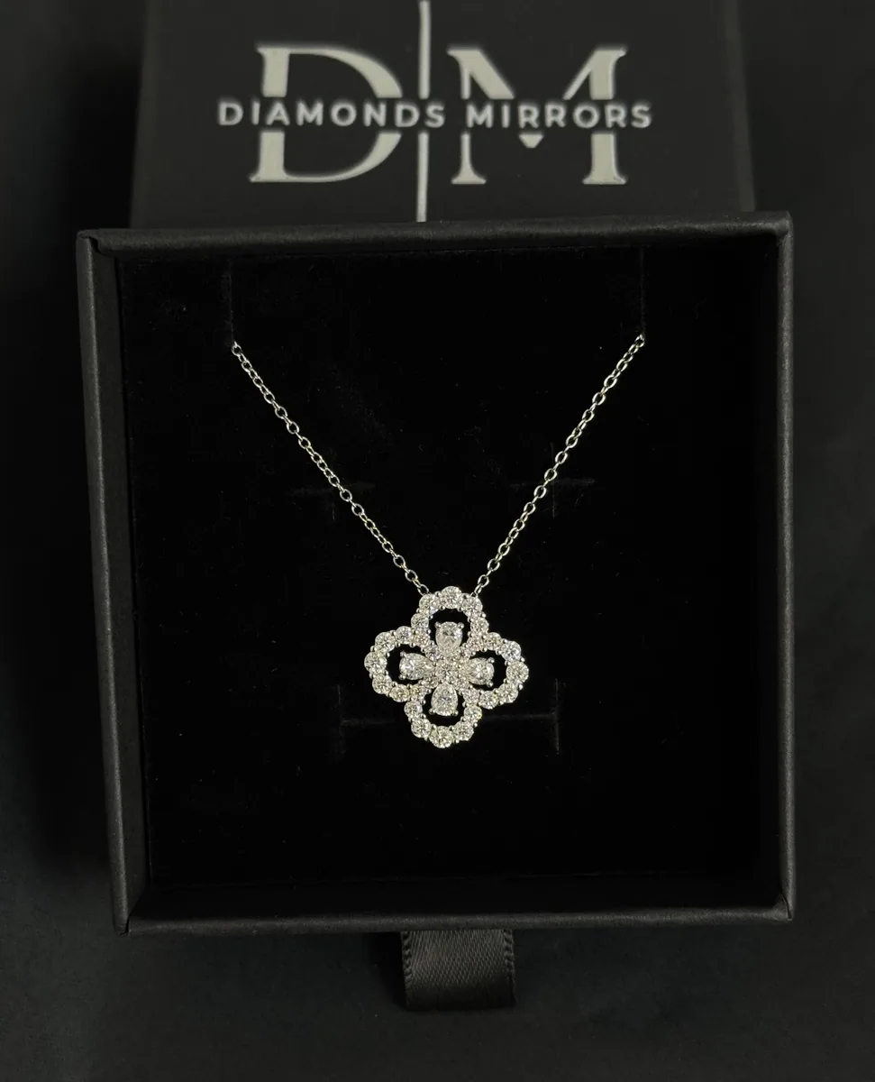 Clover Pendant Necklace worn