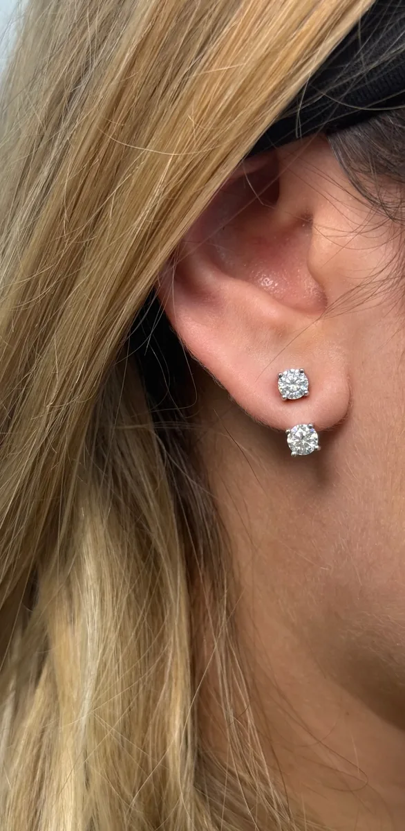Convertible Stud Earrings worn