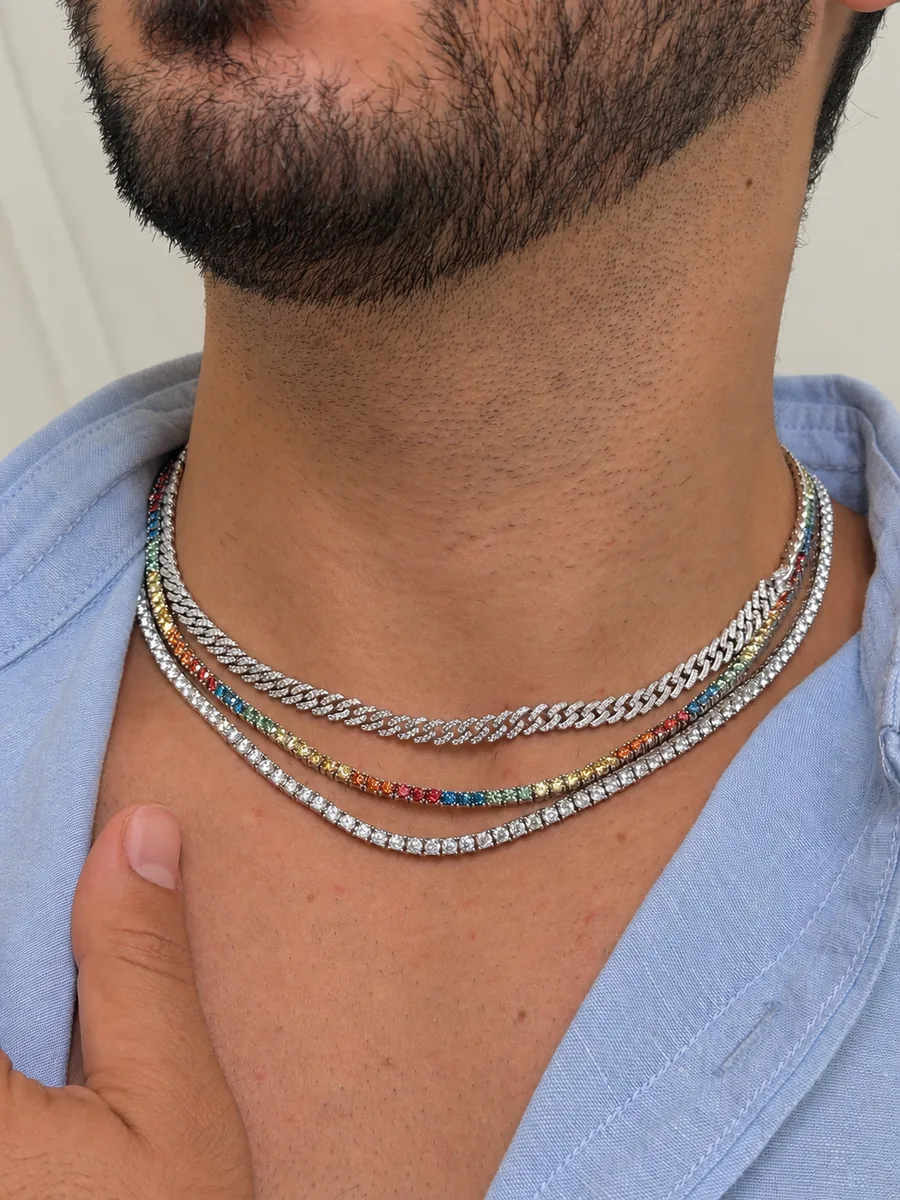 Cuban Chain Necklace worn