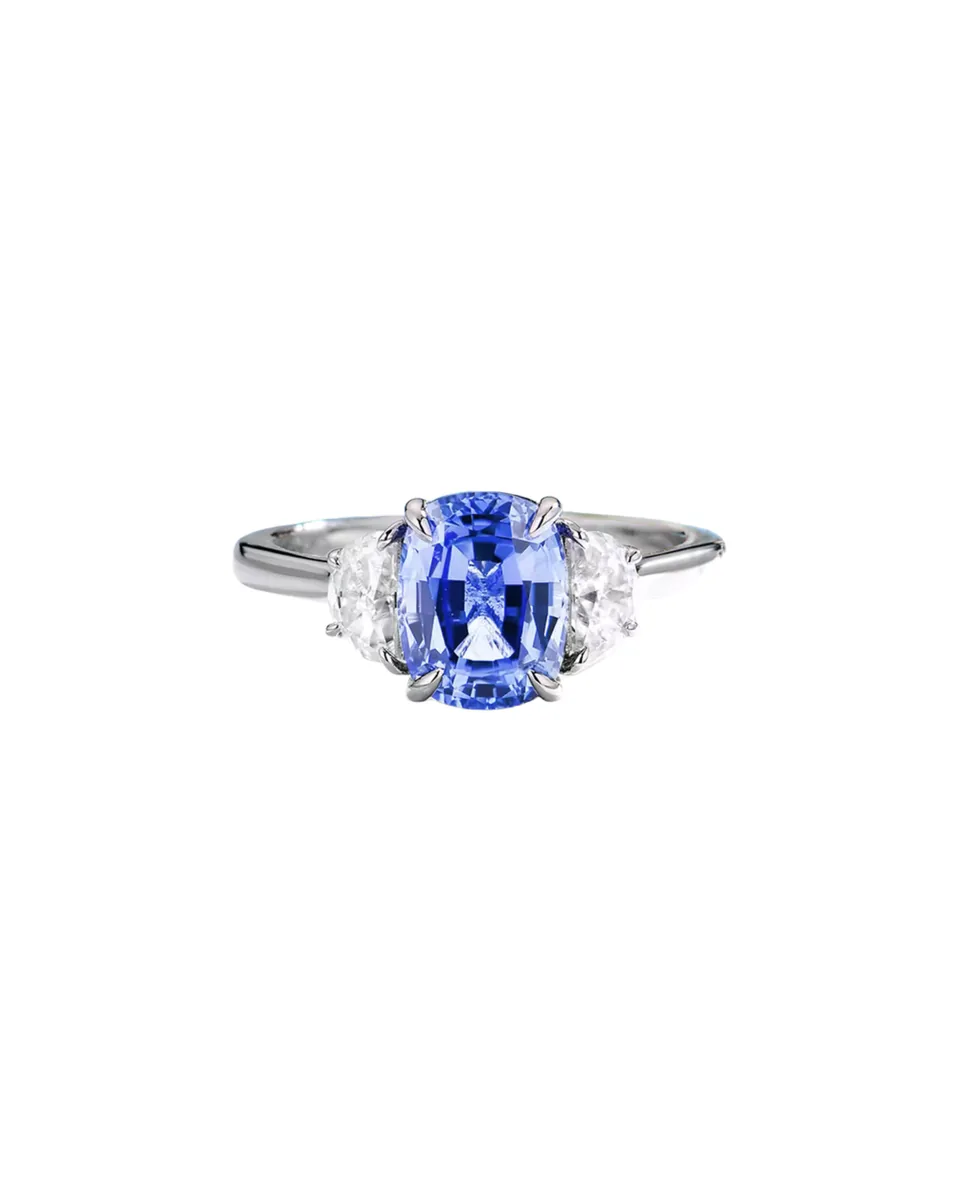 Cushion Cut Sapphire Ring