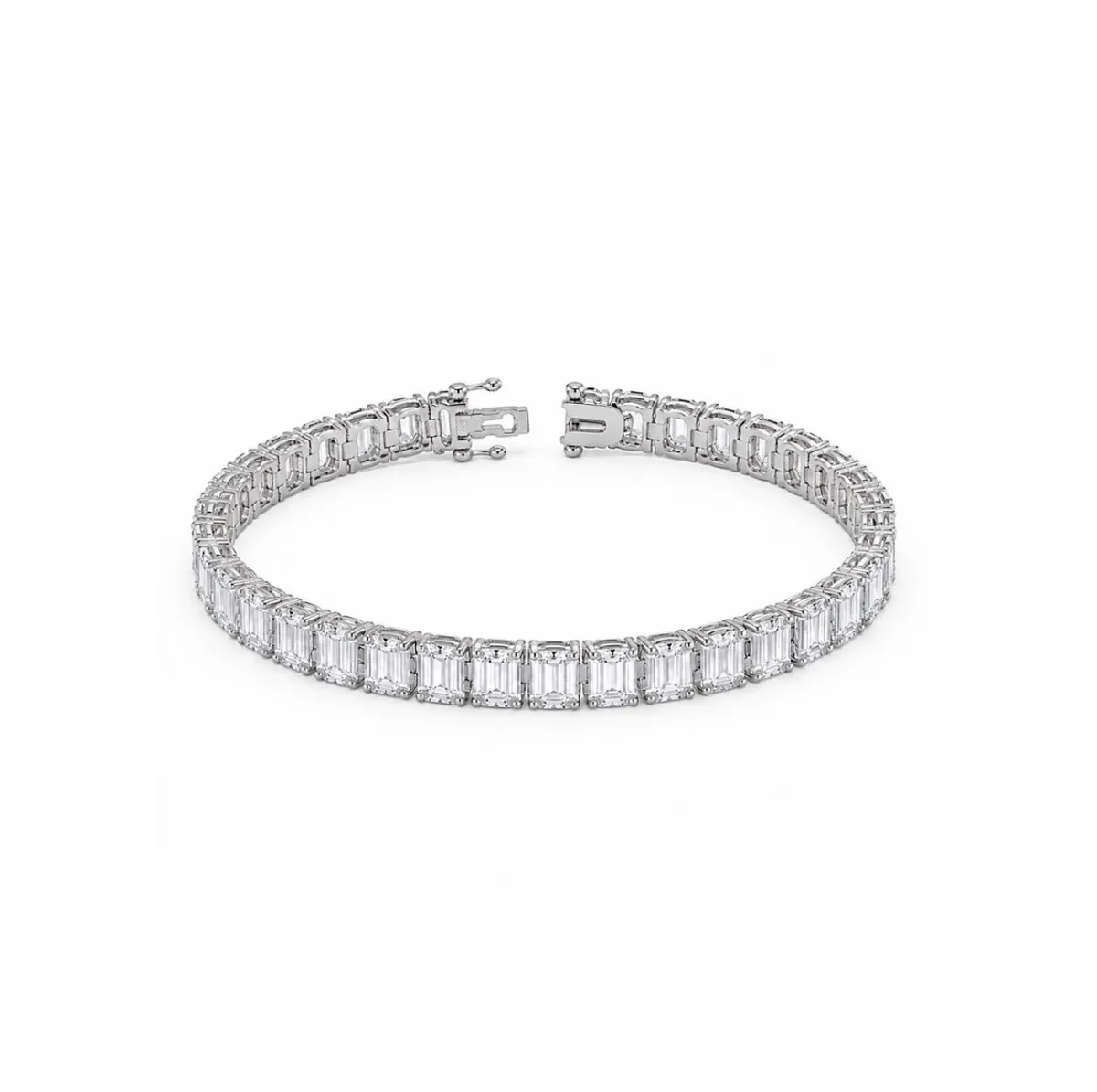 Emerald Cut Tennis Bracelet