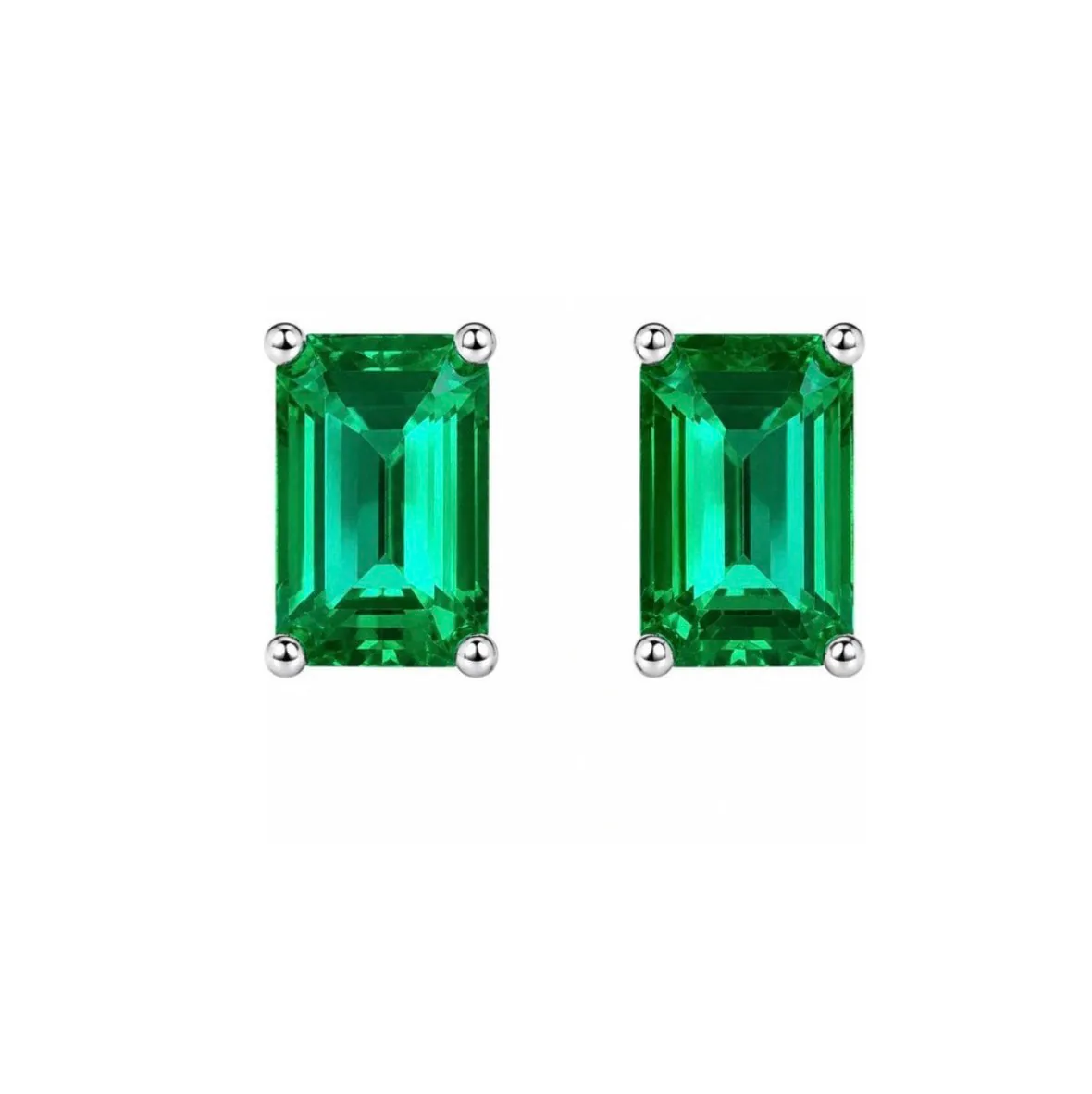 Emerald Petite Stud Earrings