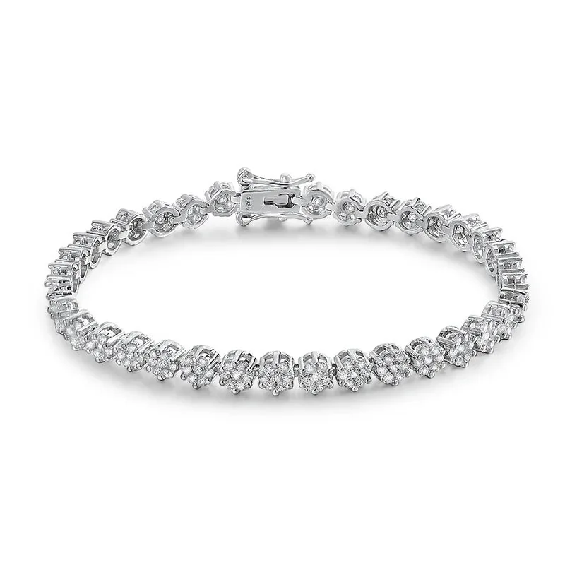 Flowers Tennis Bracelet