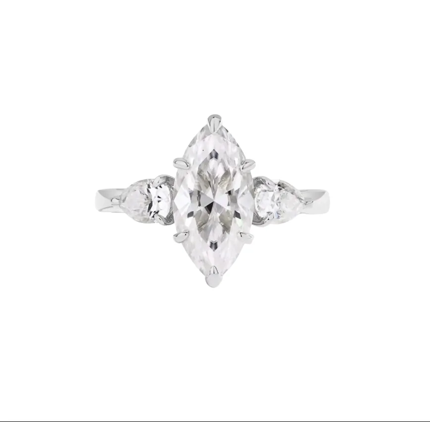 Marquise and Pear Cut Ring