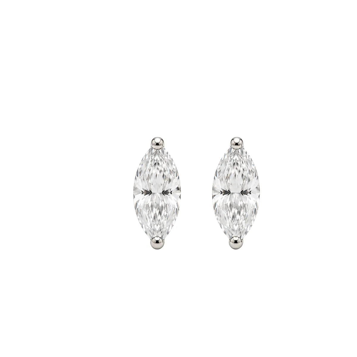 Marquise piercing earrings