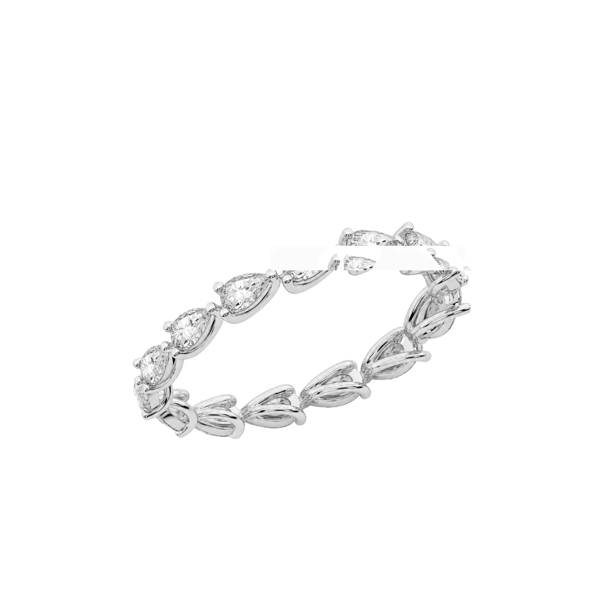 Pear Cut Eternity Ring